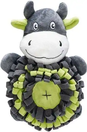 Intratuin Beeztees knuffel koe Hide & Seek 32 x 21,5 x 9 cm aanbieding