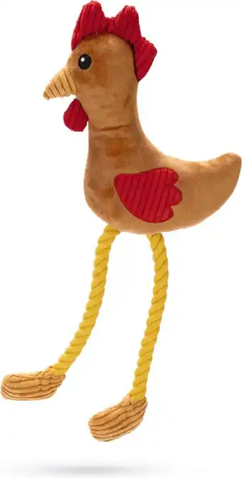 Intratuin Beeztees knuffel Kip Kippi 42 x 19,5 x 6 cm aanbieding
