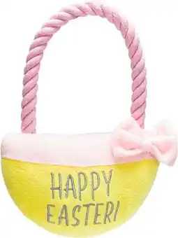 Intratuin Beeztees knuffel paasmandje Happy 22 x 17 x 5 cm aanbieding