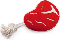 Intratuin Beeztees knuffel BBQ steak 28 x 13 x 7 cm aanbieding