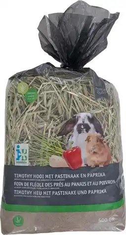 Intratuin Intratuin hooi met pastinaak en paprika Timothy 500 g aanbieding