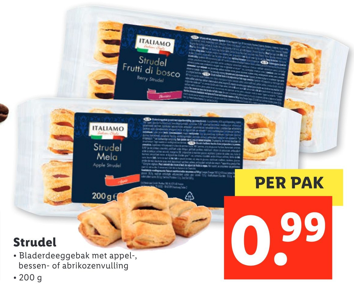 Strudel 200g aanbieding bij Lidl