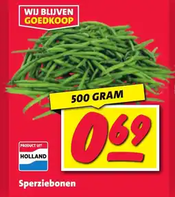 Nettorama Sperziebonen aanbieding
