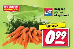 Nettorama Bospeen per bos of spitskool aanbieding