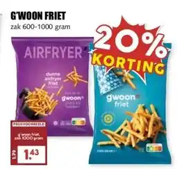 MCD Supermarkt G'WOON FRIET aanbieding