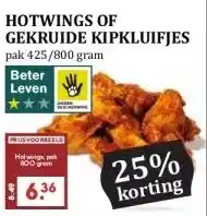 MCD Supermarkt HOTWINGS OF GEKRUIDE KIPKLUIFJES aanbieding