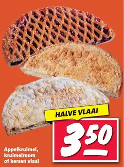 Nettorama Appelkruimel, kruimelroom of kersen vlaai aanbieding