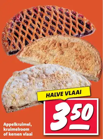 Nettorama Appelkruimel, kruimelroom of kersen vlaai aanbieding