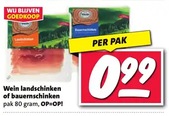 Nettorama Wein landschinken of bauernschinken aanbieding