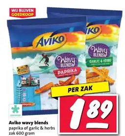 Nettorama Aviko wavy blends paprika of garlic & herbs aanbieding