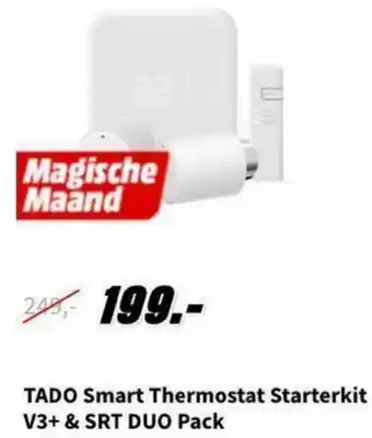 MediaMarkt TADO Smart thermostat starter kit V3+ & SRT DUO pack aanbieding