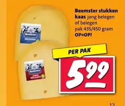Nettorama Beemster stukken kaas jong belegen of belegen aanbieding