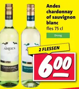 Nettorama Andes chardonnay of sauvignon blanc aanbieding