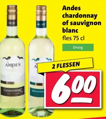 Nettorama Andes chardonnay of sauvignon blanc aanbieding