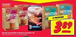Nettorama Nescafé verwenkoffie of Nestlé hot chocolate mix aanbieding