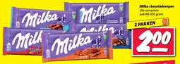 Nettorama Milka chocoladerepen aanbieding