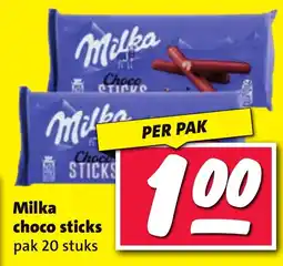Nettorama Milka choco sticks aanbieding