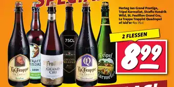 Nettorama Hertog Jan Grand Prestige, Tripel Karmeliet, Straffe Hendrik Wild, St. Feuillien Grand Cru aanbieding