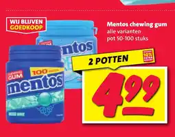 Nettorama Mentos chewing gum aanbieding