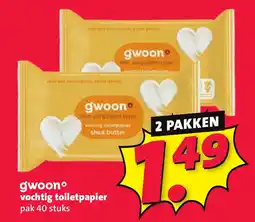 Nettorama Gwoon vochtig toiletpapier aanbieding