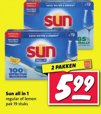 Nettorama Sun all in 1 regular of lemon aanbieding