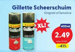 Die Grenze Gillette Scheerschuim aanbieding