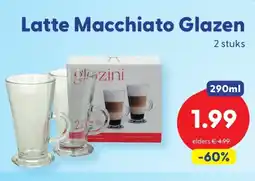Die Grenze Latte Macchiato Glazen aanbieding