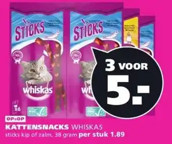 Ranzijn KATTENSNACKS WHISKAS aanbieding