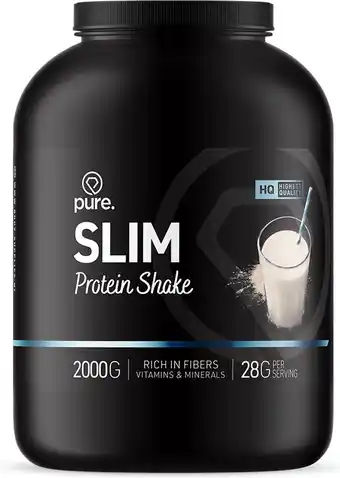 Bol.com PURE Slim Protein Shake - 2000gr - Chocolade - Afslank Shake - Dieet / Maaltijd Shake aanbieding