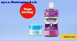 Bol.com Op o.a. Neutrogena & o.b. aanbieding
