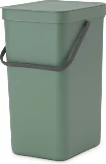 Amazon Brabantia Sort & Go Prullenbak, Afvalemmer, Fir Green, 16 Liter aanbieding