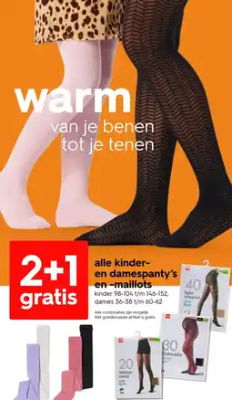 HEMA Alle kinder en damespanty's en maillots aanbieding