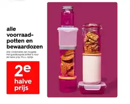 HEMA Alle voorraad potten en bewaardozen aanbieding