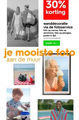 HEMA Wanddecoratie via de fotoservice aanbieding