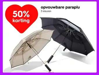 HEMA Opvouwbare paraplu aanbieding
