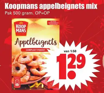 Dirk Koopmans appelbeignets mix 500g aanbieding