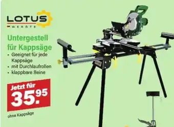 Van Cranenbroek LOTUS Untergestell für Kappsäge aanbieding