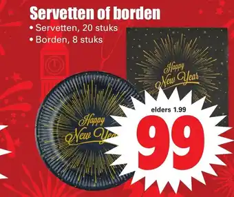 Dirk Servetten of borden aanbieding