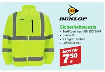 Van Cranenbroek DUNLOP Sicherheitsweste aanbieding