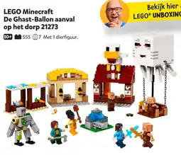 Intertoys LEGO Minecraft De Ghast Ballon aanval op het dorp 21273 aanbieding