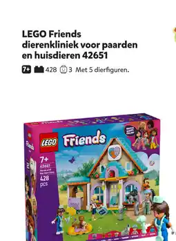 Intertoys LEGO Friends dierenkliniek voor paarden en huisdieren 42651 aanbieding
