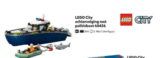 Intertoys LEGO City achtervolging met politieboot 60456 aanbieding
