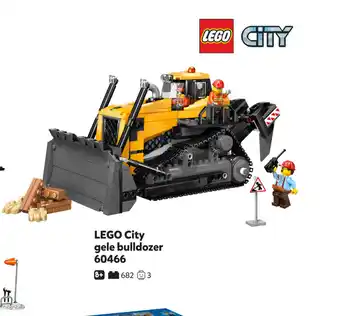 Intertoys LEGO City gele bulldozer 60466 aanbieding