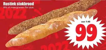 Dirk Rustiek stokbrood aanbieding