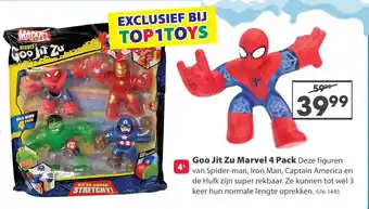 Top1Toys Goo Jit Zu Marvel 4 Pack aanbieding