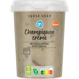 Albert Heijn AH Verse soep champignon crème aanbieding