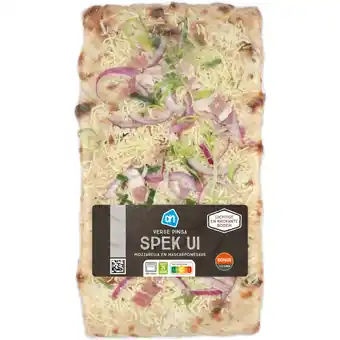 Albert Heijn AH Verse pinsa spek ui aanbieding