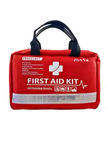 ANWB Travelnet First Aid Kit 60 Handycare bag Rood aanbieding