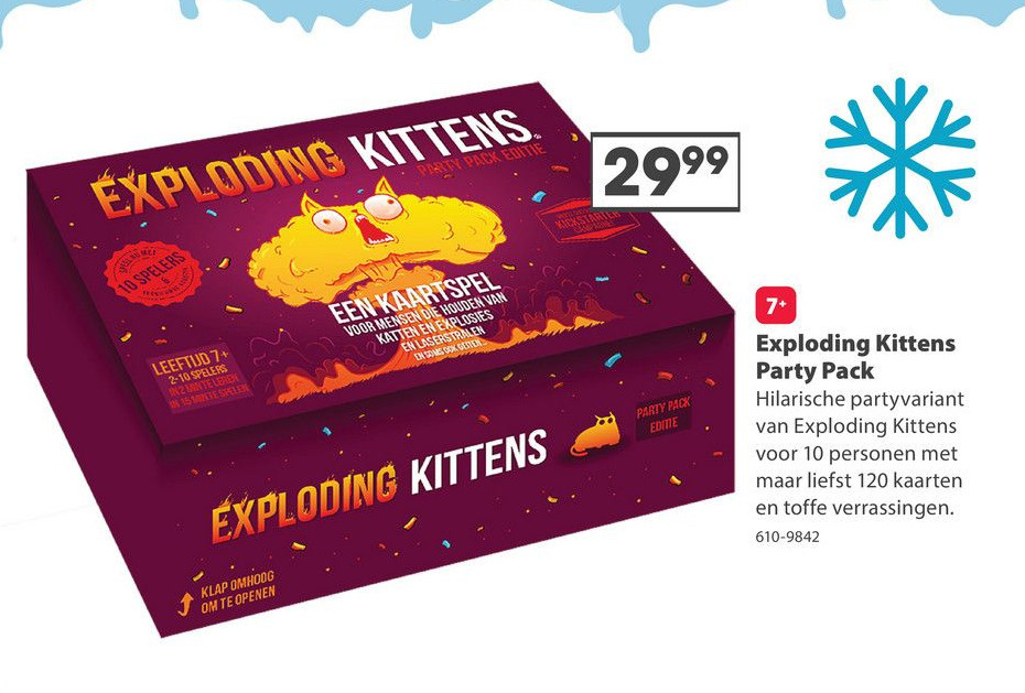 Exploding Kittens Party Pack aanbieding bij Top1Toys