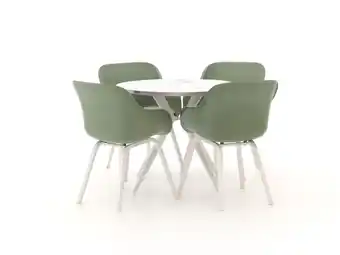 Kees Smit Hartman Le Soleil/Sora ø90cm dining tuinset 5-delig aanbieding